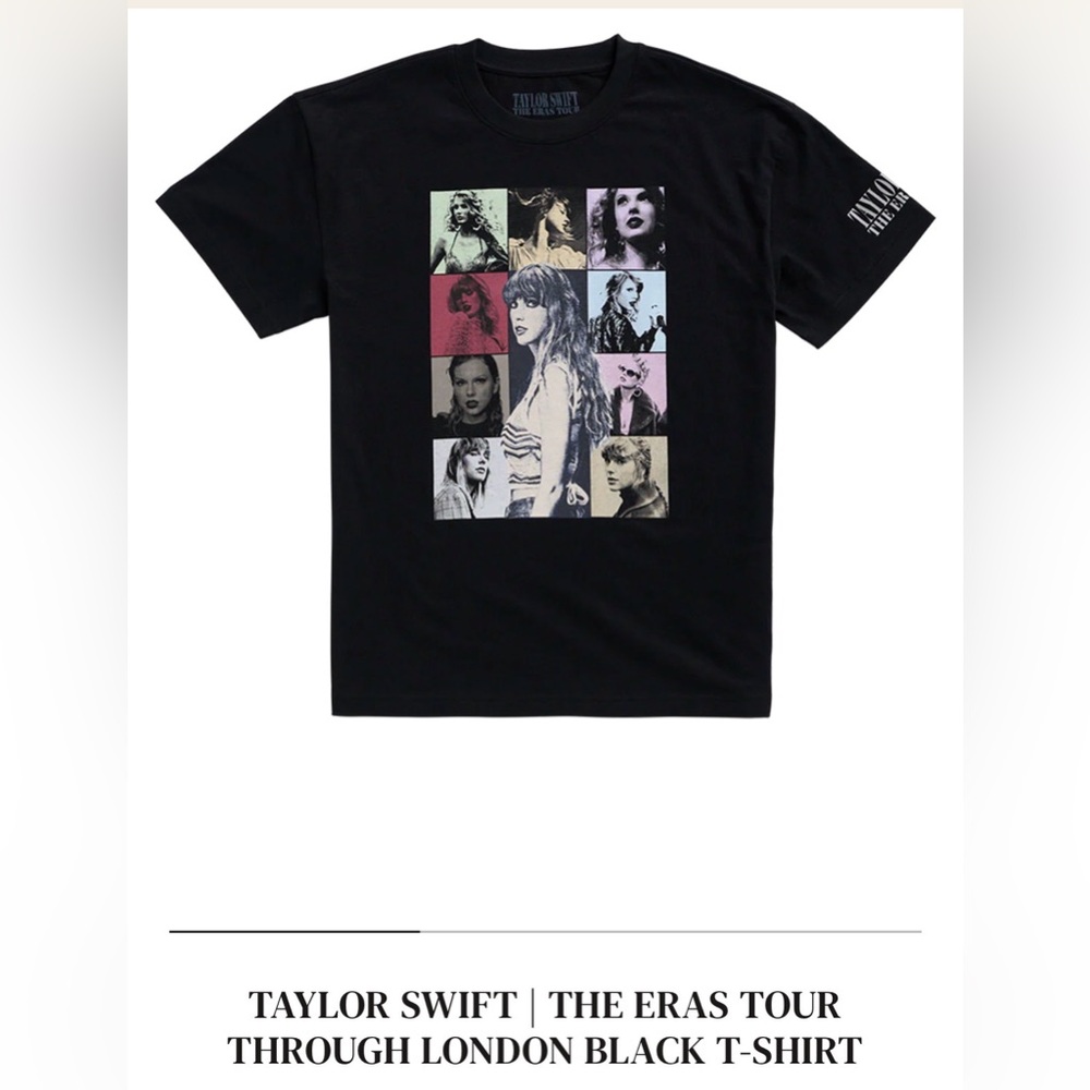 Taylor Swift Eras Tour Black T-Shirt